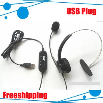 USB connector Telephone headset 5pcs/lot DHL freeshipping