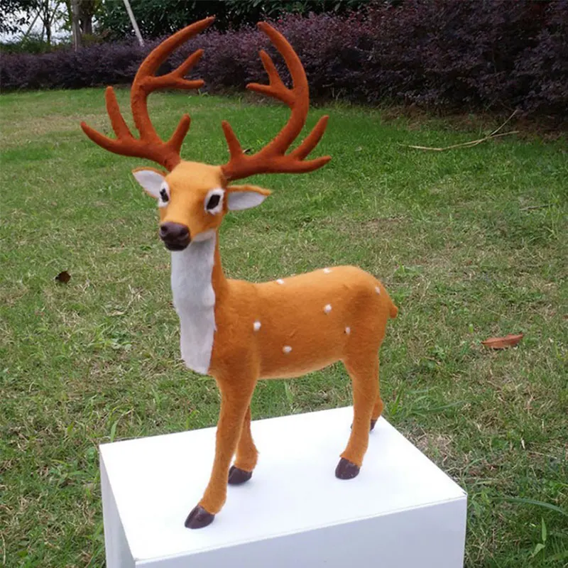 Cute Xmas Elk Plush Simulation Deer Animal Doll New Year Navidad Noel Christmas Home Decor Ornaments Gift Toys For Children
Cute Xmas Elk Plush Simulation Deer Animal Doll New Year Navidad Noel Christmas Home Decor Ornaments Gift Toys For Children