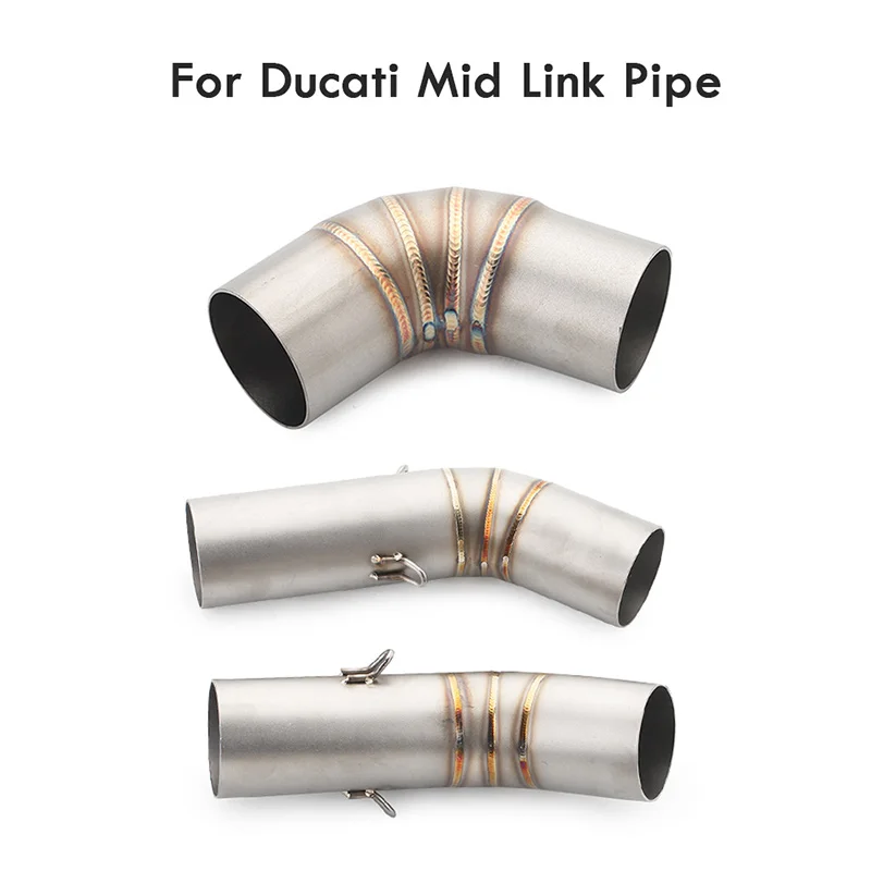 Universal Motorcycle Exhaust Muffler Escape Pipe Stainless steel Mid Link Pipe For DUCATI 1100 1098 1198 696 796 795 848 Slip-on
Universal Motorcycle Exhaust Muffler Escape Pipe Stainless steel Mid Link Pipe For DUCATI 1100 1098 1198 696 796 795 848 Slip-on