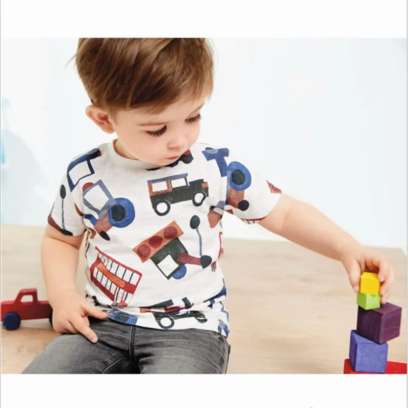 Jumping meters Baby boys Clothes Cotton T shirts with Cars tractor Print Short Sleeve Children Tees Tops Summer Boys Girl shirt
Jumping meters Baby boys Clothes Cotton T shirts with Cars tractor Print Short Sleeve Children Tees Tops Summer Boys Girl shirt