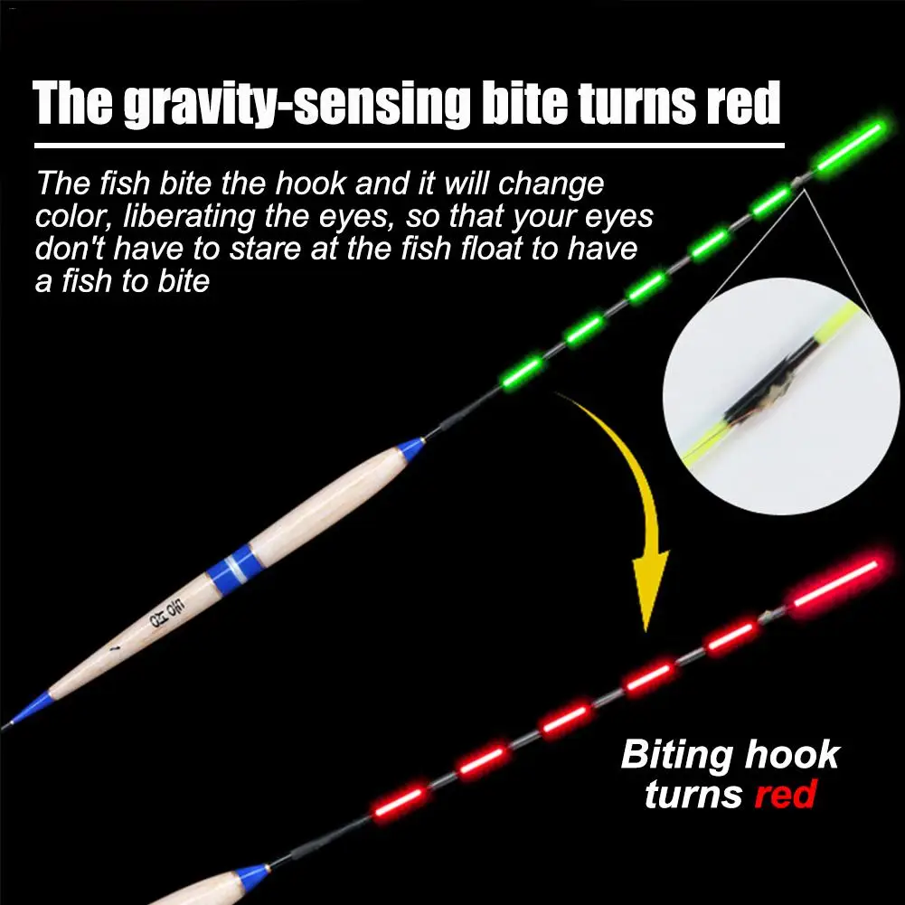 Smart Fishing Float Bite Alarm Fish Bite Bait LED Light Color Change Automatic Night Electronic Changing Buoy Strike Intelligent
Smart Fishing Float Bite Alarm Fish Bite Bait LED Light Color Change Automatic Night Electronic Changing Buoy Strike Intelligent
