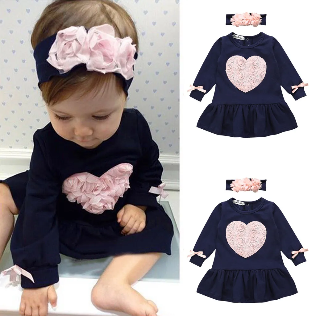 Toddler Infant Baby Girls Floral Heart Princess Dresses Headband Outfits Set Romper Tops Striped Pants Set Valentine Cloting New
Toddler Infant Baby Girls Floral Heart Princess Dresses Headband Outfits Set Romper Tops Striped Pants Set Valentine Cloting New