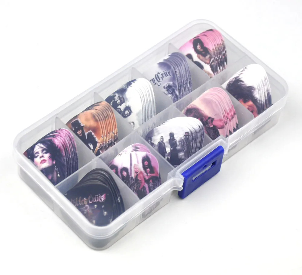 Lots of 100Pcs Motley Crue 2 sides printing Guitar Picks Plectrums Medium 0.71mm With Box
Lots of 100Pcs Motley Crue 2 sides printing Guitar Picks Plectrums Medium 0.71mm With Box