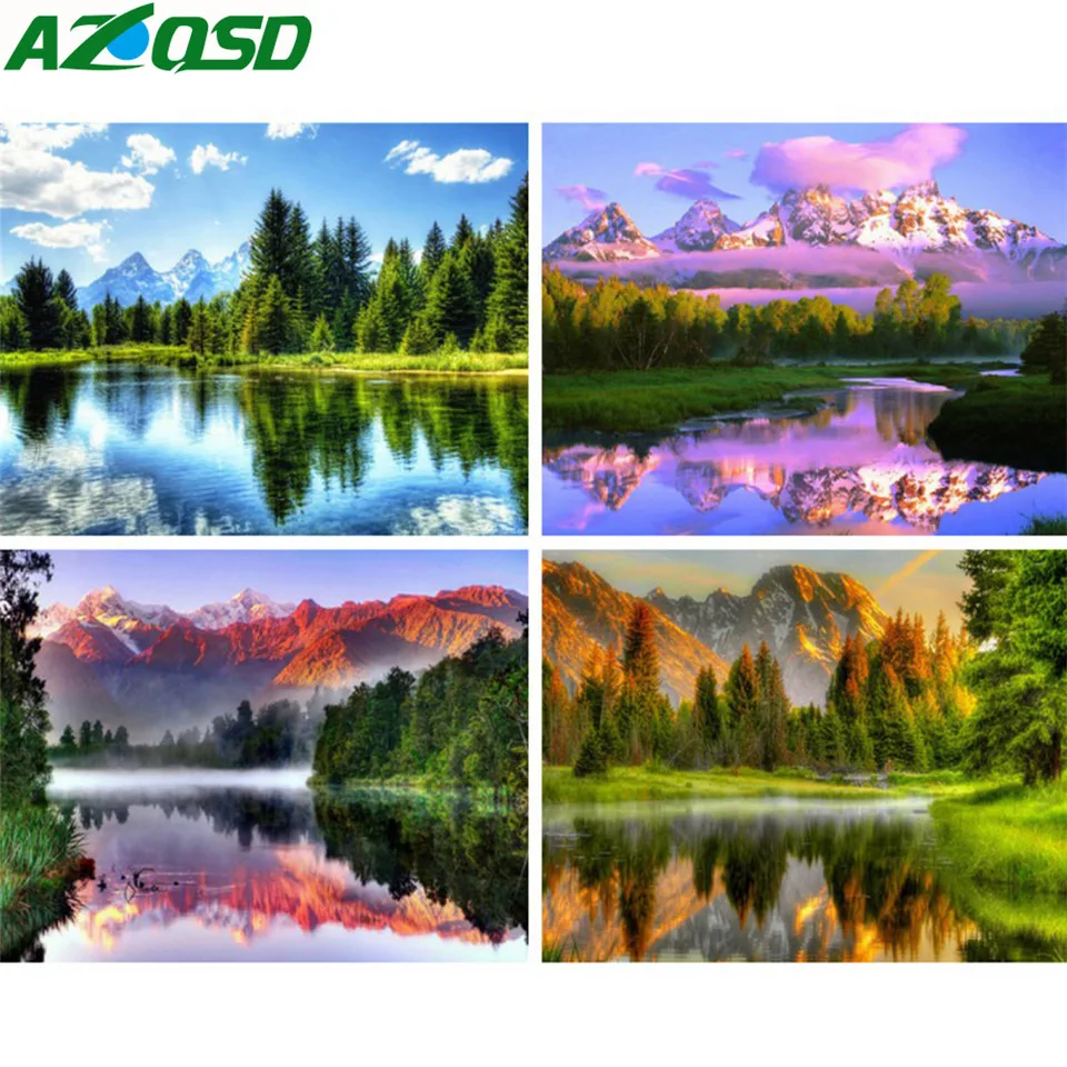 AZQSD Diamond Painting Scenery Cross Stitch Diamond Embroidery Landscape Handicrafts Home Decoration Gift Needlework 5d Diy
AZQSD Diamond Painting Scenery Cross Stitch Diamond Embroidery Landscape Handicrafts Home Decoration Gift Needlework 5d Diy