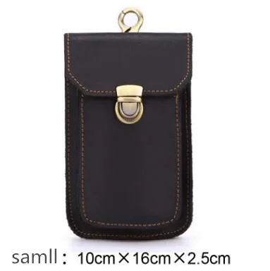High Quality Crazy Horse leather Waist pack Phone Bag Belt Pouch Holster Cover Genuine leather hand made hasp phone bags
High Quality Crazy Horse leather Waist pack Phone Bag Belt Pouch Holster Cover Genuine leather hand made hasp phone bags
