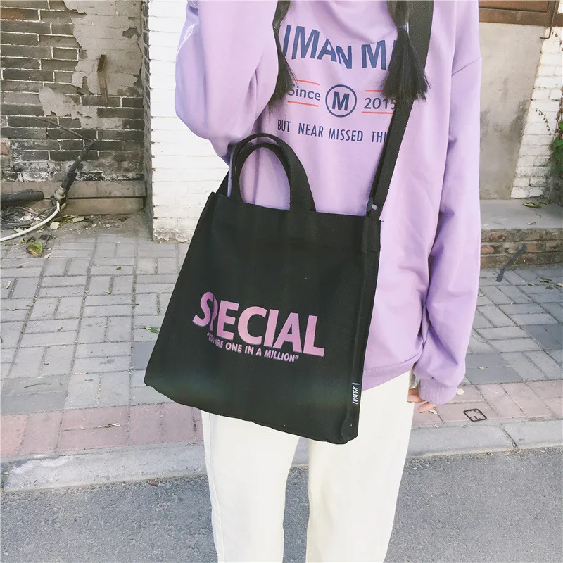 New Ins Campus All Match Letter Printed Shoulder Bag Female Japanese Harajuku Soft Girl Student Canvas Bag Simple Crossbody Bag
New Ins Campus All Match Letter Printed Shoulder Bag Female Japanese Harajuku Soft Girl Student Canvas Bag Simple Crossbody Bag
