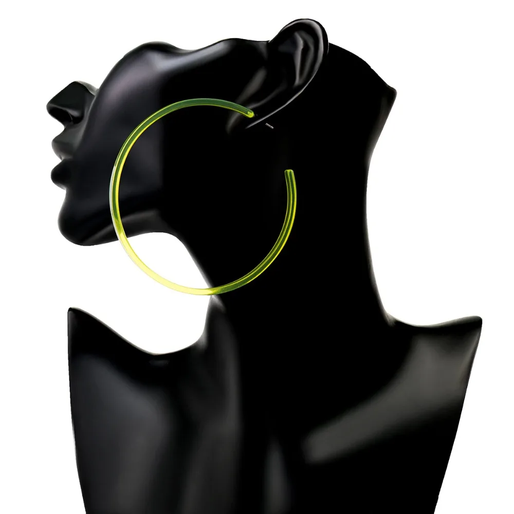 Big Hoop Earrings Large Round Statement Hoop Earrings 2019 Neon yellow Fashion statement earrings circle Costume Party Jewelry
Big Hoop Earrings Large Round Statement Hoop Earrings 2019 Neon yellow Fashion statement earrings circle Costume Party Jewelry