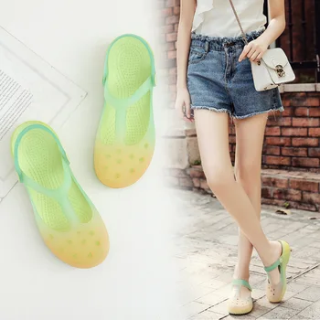 Hot Summer Women Mules Clogs Beach Breathable Gradient Color Slippers Woman's Sandals Jelly Shoes Cute Garden Shoes
Hot Summer Women Mules Clogs Beach Breathable Gradient Color Slippers Woman's Sandals Jelly Shoes Cute Garden Shoes