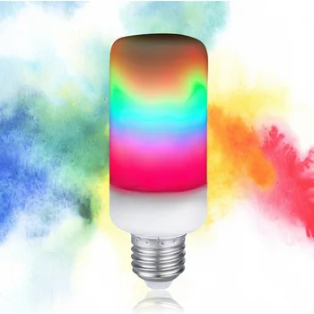 Colorful Fire Bulb E27 B22 2835SMD Rainbow Flame LED lamp Effect Fire Filament 5W Flickering indoor outdoor Lights 220V 110V
Colorful Fire Bulb E27 B22 2835SMD Rainbow Flame LED lamp Effect Fire Filament 5W Flickering indoor outdoor Lights 220V 110V