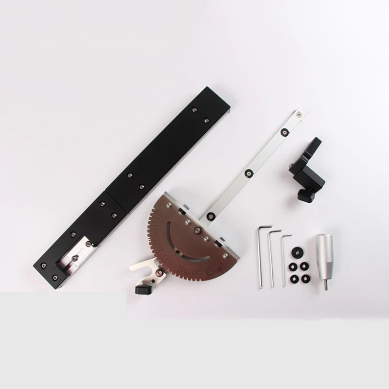 New Miter Gauge And Box Joint Jig Kit With Adjustable Flip Stop Aluminum Handle Wood Working DIY Tool Kit w Logo
New Miter Gauge And Box Joint Jig Kit With Adjustable Flip Stop Aluminum Handle Wood Working DIY Tool Kit w Logo