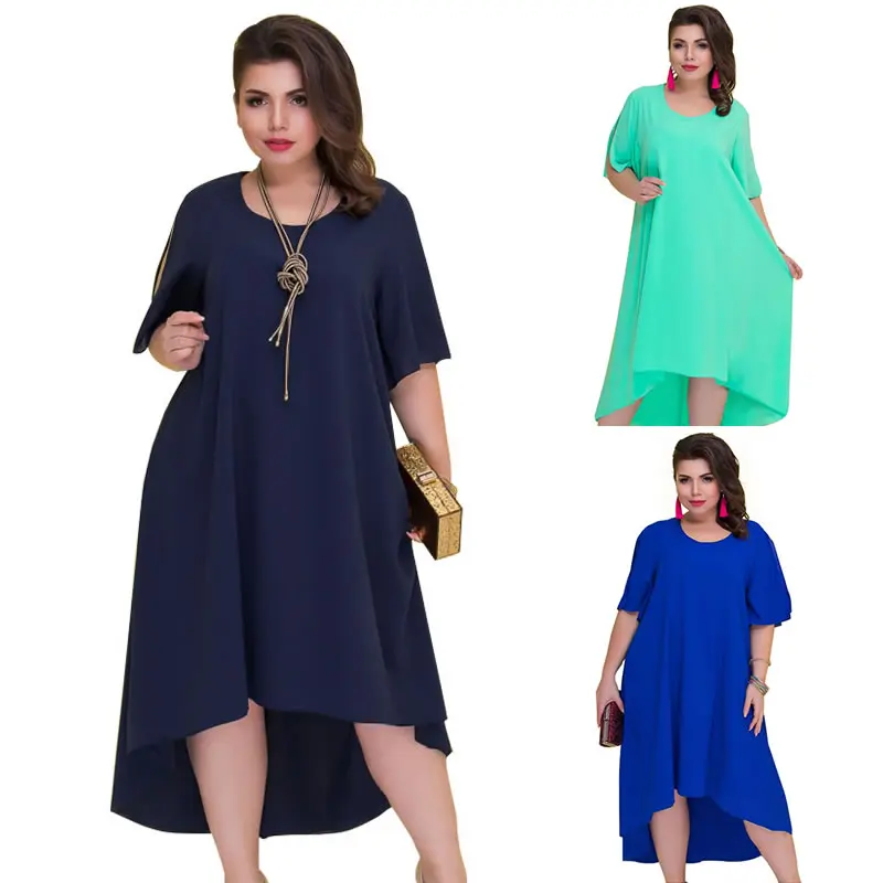 XL-6XL Summer 2019 Fashion Casual long Dress Short Sleeve O-neck Dress Plus Size Elegance Women Sexy Dress Vestidos
XL-6XL Summer 2019 Fashion Casual long Dress Short Sleeve O-neck Dress Plus Size Elegance Women Sexy Dress Vestidos