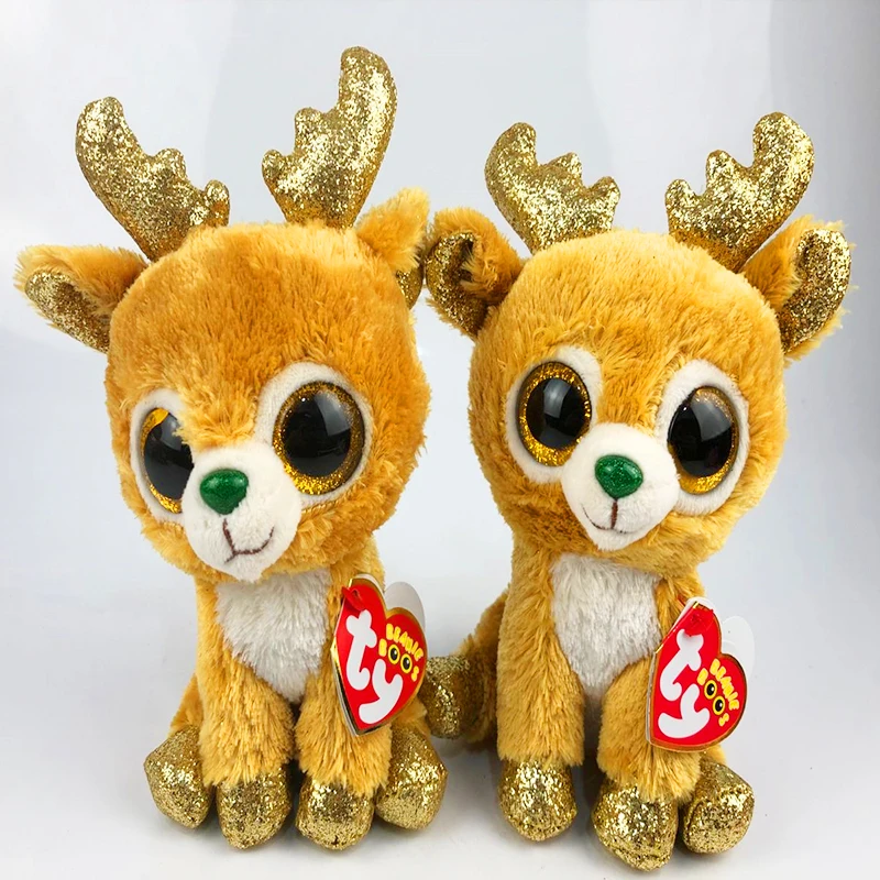 Ty Beanie Boos 6" 15cm Glitzy the Christmas Reindeer Plush Regular Soft Big-eyed Stuffed Animal Collection Deer Doll Toy
Ty Beanie Boos 6" 15cm Glitzy the Christmas Reindeer Plush Regular Soft Big-eyed Stuffed Animal Collection Deer Doll Toy