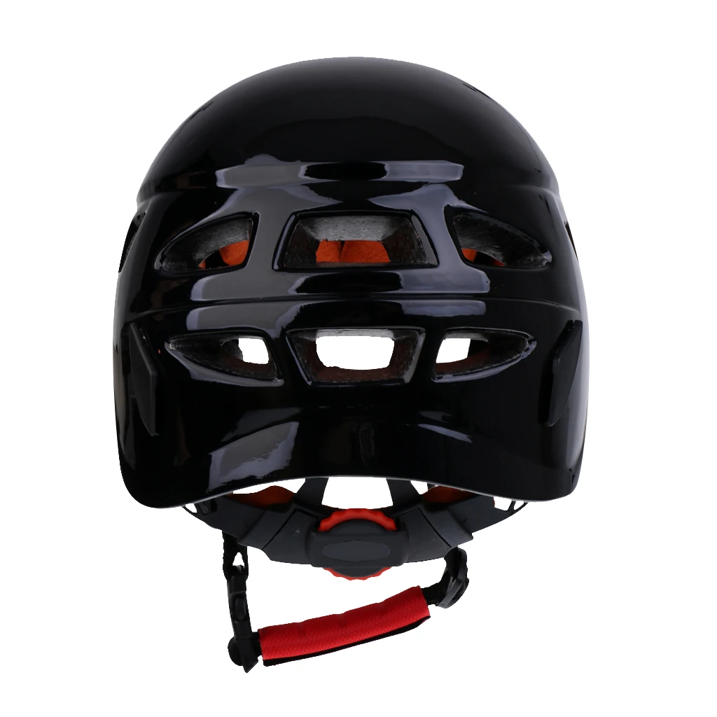 Safe Rock Climbing Downhill Caving Rappelling Rescue Helmet Protector Black