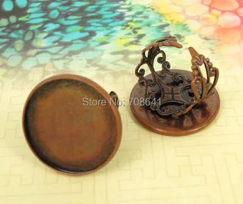 Blank Open Ring Settings with Round Smooth Bezel Resin Cabochons Bases Filigree Flower Rings DIY Findings Antique Copper tone
Blank Open Ring Settings with Round Smooth Bezel Resin Cabochons Bases Filigree Flower Rings DIY Findings Antique Copper tone