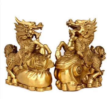 SCY 326+++A wealth of kylin copper ornaments decoration crafts Zhaocai large Home Furnishing
SCY 326+++A wealth of kylin copper ornaments decoration crafts Zhaocai large Home Furnishing
