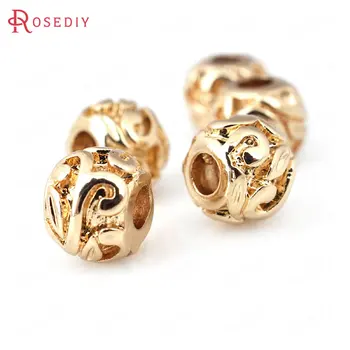 12PCS 6.6MM 8MM 24K Champagne Gold Color Plated Brass Spacer Beads Bracelet Beads High Quality Diy Jewelry Accessories
12PCS 6.6MM 8MM 24K Champagne Gold Color Plated Brass Spacer Beads Bracelet Beads High Quality Diy Jewelry Accessories