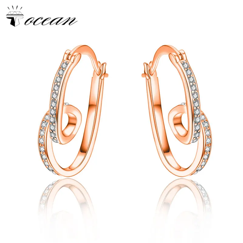 Tocean Rose Gold Color Cute Simple Romantic Jewelry Wedding Hoop Earrings for Women AAA Zircon Engagement Accessories Gift a238
Tocean Rose Gold Color Cute Simple Romantic Jewelry Wedding Hoop Earrings for Women AAA Zircon Engagement Accessories Gift a238