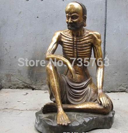 xiuli 00624 15"Chinese Tibet Buddhism Classical bronze Thin bone arhat buddha statue
xiuli 00624 15"Chinese Tibet Buddhism Classical bronze Thin bone arhat buddha statue