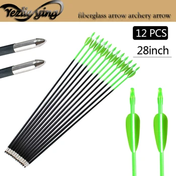 12PCS Bow And Arrow 28-Inch Emerald Green Fiberglass Arrows Archery Arrow Fiberglass Arrows For Recurve Bows
12PCS Bow And Arrow 28-Inch Emerald Green Fiberglass Arrows Archery Arrow Fiberglass Arrows For Recurve Bows