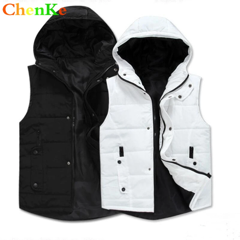 ChenKe Fashion Men Jacket Sleeveless Jacket Homme Winter Casual Vest Male Hooded Cotton-Padded Thickening Men Vest Waistcoat
ChenKe Fashion Men Jacket Sleeveless Jacket Homme Winter Casual Vest Male Hooded Cotton-Padded Thickening Men Vest Waistcoat