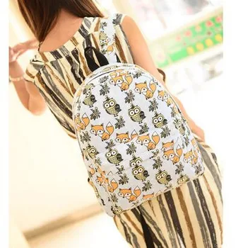 30pcs/lot fedex fast Women Canvas Backpacks Owl Fox Animal Printing School Bags Teenagers Girl Casual Rucksack bag
30pcs/lot fedex fast Women Canvas Backpacks Owl Fox Animal Printing School Bags Teenagers Girl Casual Rucksack bag