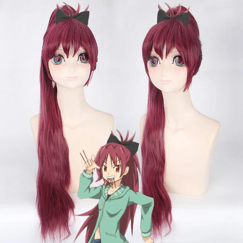 Puella Magi Madoka Magica Sakura Kyouko Cosplay Wig for Women Long Straight Synthetic Hair Wig 80cm Claw Clip Ponytail Wine Red
Puella Magi Madoka Magica Sakura Kyouko Cosplay Wig for Women Long Straight Synthetic Hair Wig 80cm Claw Clip Ponytail Wine Red