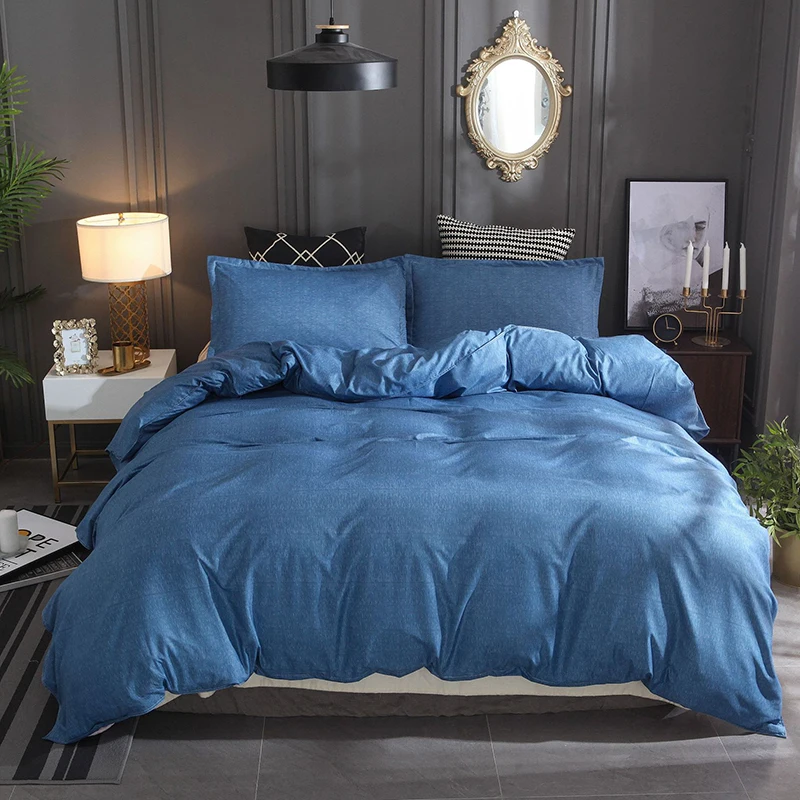 Imitation cotton hemp Pure color Home textile Bedding Three pieces set of oversized polyester fiber without bed linen soft
Imitation cotton hemp Pure color Home textile Bedding Three pieces set of oversized polyester fiber without bed linen soft
