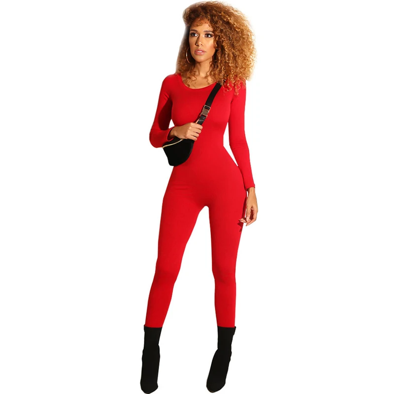 Streetwear Women Long Sleeve Bandage Jumpsuit Plus Size Solid Color Sports Clothing Women Overall Casual Rompers Womens Jumpsuit
Streetwear Women Long Sleeve Bandage Jumpsuit Plus Size Solid Color Sports Clothing Women Overall Casual Rompers Womens Jumpsuit