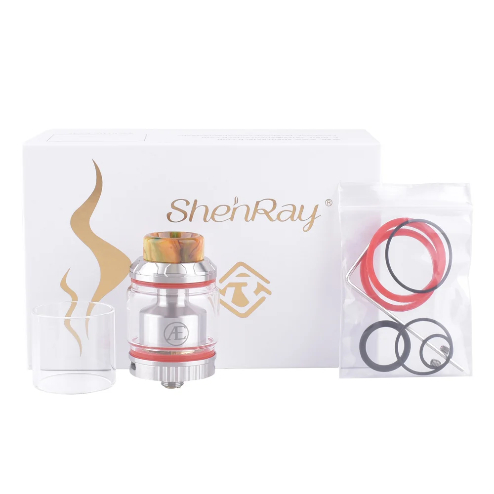 Original ShenRay Art Elite RTA Tank 2.5ML with 810 Resin Drip Tips Atomizer for Box Mods Vaporizer Kit
Original ShenRay Art Elite RTA Tank 2.5ML with 810 Resin Drip Tips Atomizer for Box Mods Vaporizer Kit