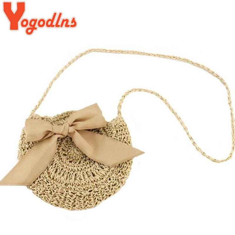 Yogodlns Summer Straw Beach Bag Bow Rope Woven Women Crossbody Bags Handmade Round Messenger Shoulder Bags with Bowknot
Yogodlns Summer Straw Beach Bag Bow Rope Woven Women Crossbody Bags Handmade Round Messenger Shoulder Bags with Bowknot