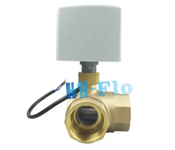 HSH-Flo 3/4" DN20 220VAC 3 Way Brass Motorized Ball Valve, Electrical Valve