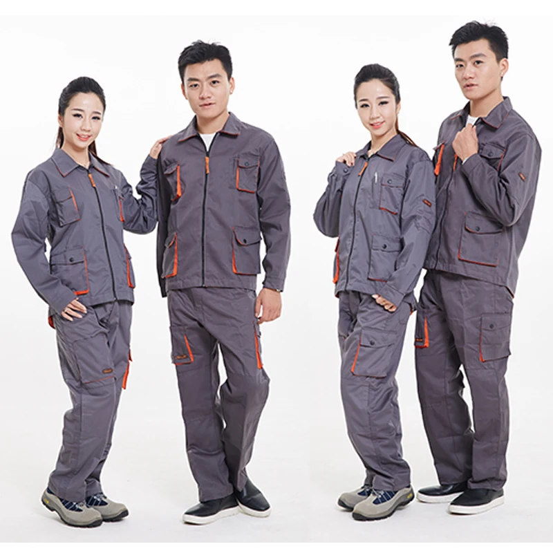 Work clothes set Men Woman Workwear Zipper turn down collar Contrast color Processing Maintenance Wear-Resistant Suit Overalls
Work clothes set Men Woman Workwear Zipper turn down collar Contrast color Processing Maintenance Wear-Resistant Suit Overalls