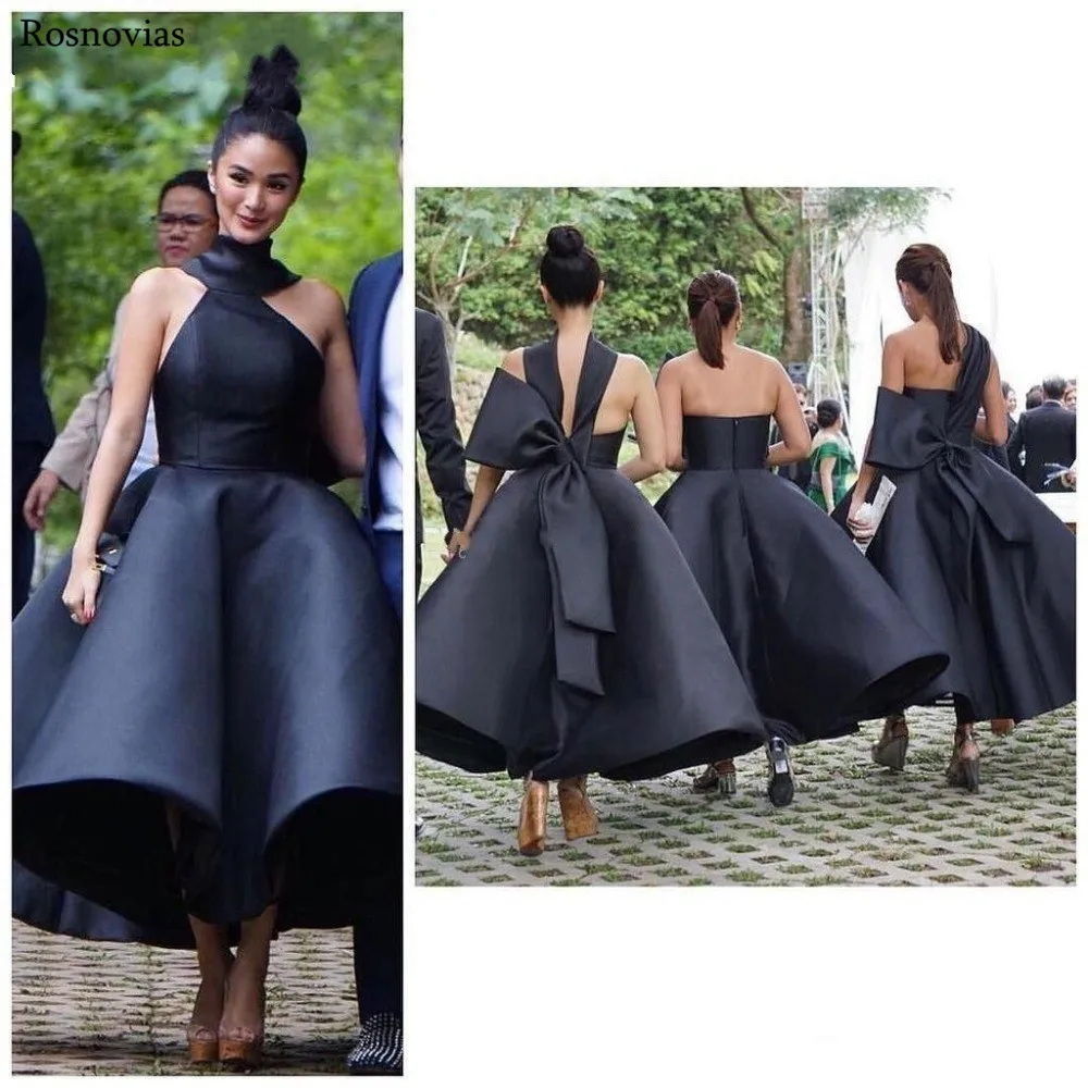 New Short Bridesmaids Dresses With Big Bow 2019 Backless Ankle Length Maid of Honor Wedding Guest Party Gowns Custom Plus Size
New Short Bridesmaids Dresses With Big Bow 2019 Backless Ankle Length Maid of Honor Wedding Guest Party Gowns Custom Plus Size