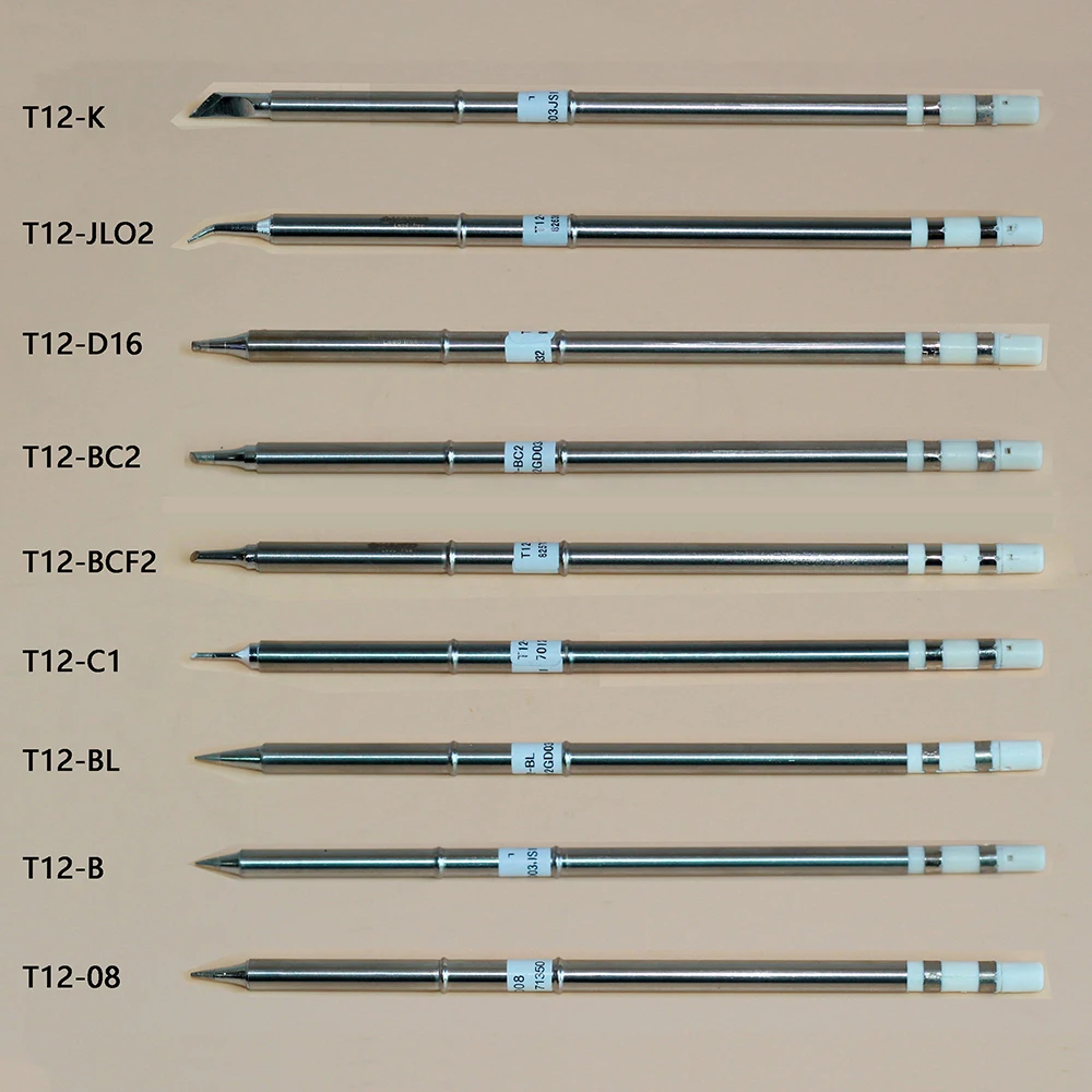 9pcs/lot T12 Series Soldering Solder Iron Tips T12 Iron Tip For Hakko Soldering Rework Station FX-951 FX-952 Soldering Iron Tips
9pcs/lot T12 Series Soldering Solder Iron Tips T12 Iron Tip For Hakko Soldering Rework Station FX-951 FX-952 Soldering Iron Tips