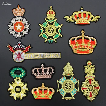 2020 New designs Golden Crown Embroidered Badges for clothing Decoration High Quality Ironing Clothes Patches
2020 New designs Golden Crown Embroidered Badges for clothing Decoration High Quality Ironing Clothes Patches