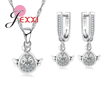 Popular Cute Cartoon Bird Pendant Necklace Earrings Stainless 925 Sterling Silver Jewelry Set Woman Children Gift
Popular Cute Cartoon Bird Pendant Necklace Earrings Stainless 925 Sterling Silver Jewelry Set Woman Children Gift