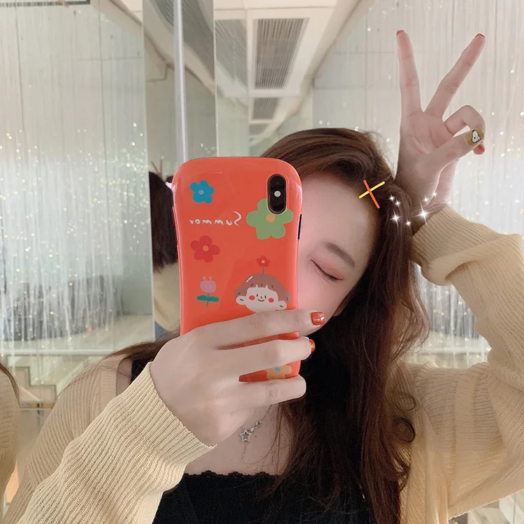 For Flower Boy Girl Apple XS max Mobile Shell iPhone8/7plus Silicone Drop XR6 Soft Shell for iPhone7 plus
For Flower Boy Girl Apple XS max Mobile Shell iPhone8/7plus Silicone Drop XR6 Soft Shell for iPhone7 plus