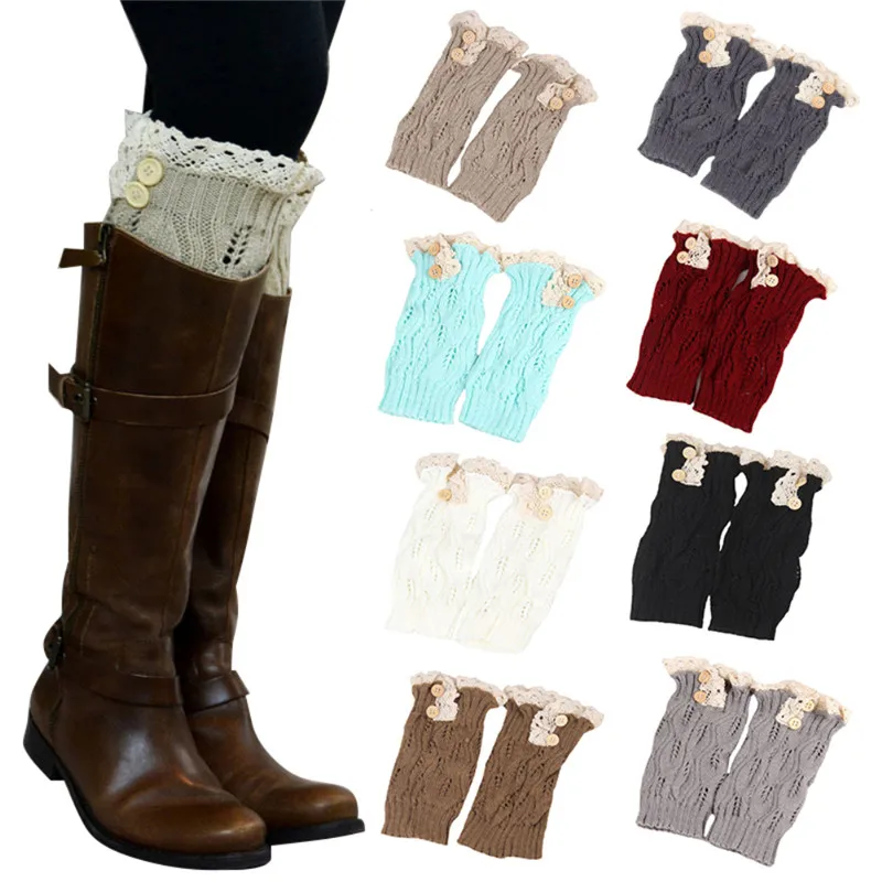 Drop shipping Girl 's Crochet Knitted Lace Trim Toppers Leg Warmers Beautiful Socks Boot Cuffs Girl Lace Socks 2018 Winter
Drop shipping Girl 's Crochet Knitted Lace Trim Toppers Leg Warmers Beautiful Socks Boot Cuffs Girl Lace Socks 2018 Winter