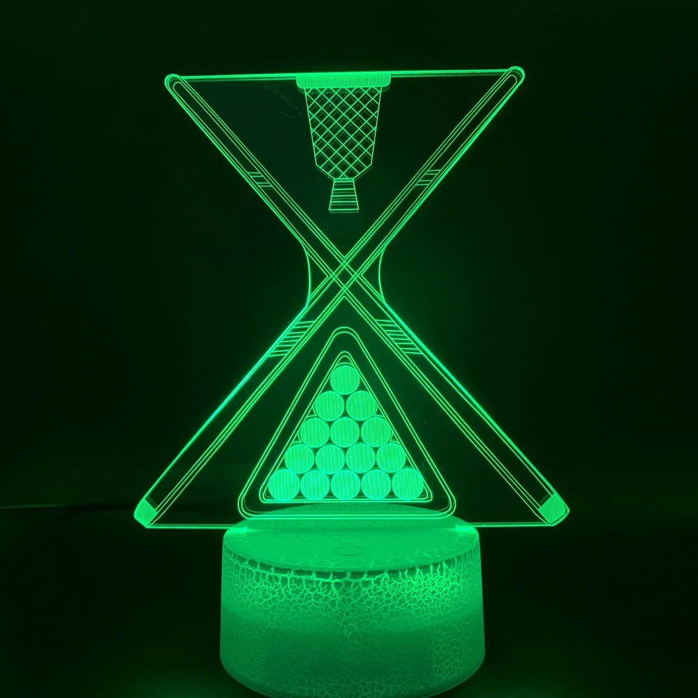 Snooker Billiard Eight Nine Ball 3d Illusion Led Night Light for Club Bar Counter Atmosphere Nightlight Battery USB Table Lamp
Snooker Billiard Eight Nine Ball 3d Illusion Led Night Light for Club Bar Counter Atmosphere Nightlight Battery USB Table Lamp