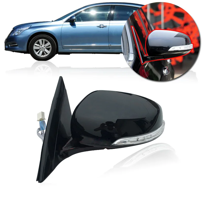 CAPQX 7 wire or 9 Pin For Nissan Teana 2008-2012 Outside Rearview mirror with electric Autofolding Heated LED turn signal light
CAPQX 7 wire or 9 Pin For Nissan Teana 2008-2012 Outside Rearview mirror with electric Autofolding Heated LED turn signal light