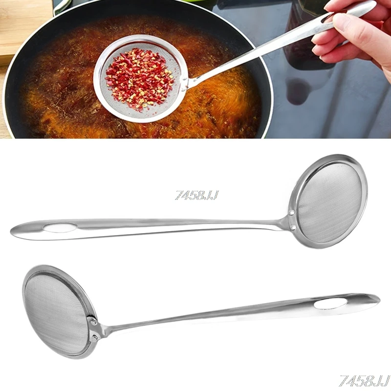 Stainless Steel Colander Filter Oil Spoon Fine Mesh Colander Sifter Sieve Kitchen Vegetable Strainer Clip G03 Drop ship
Stainless Steel Colander Filter Oil Spoon Fine Mesh Colander Sifter Sieve Kitchen Vegetable Strainer Clip G03 Drop ship