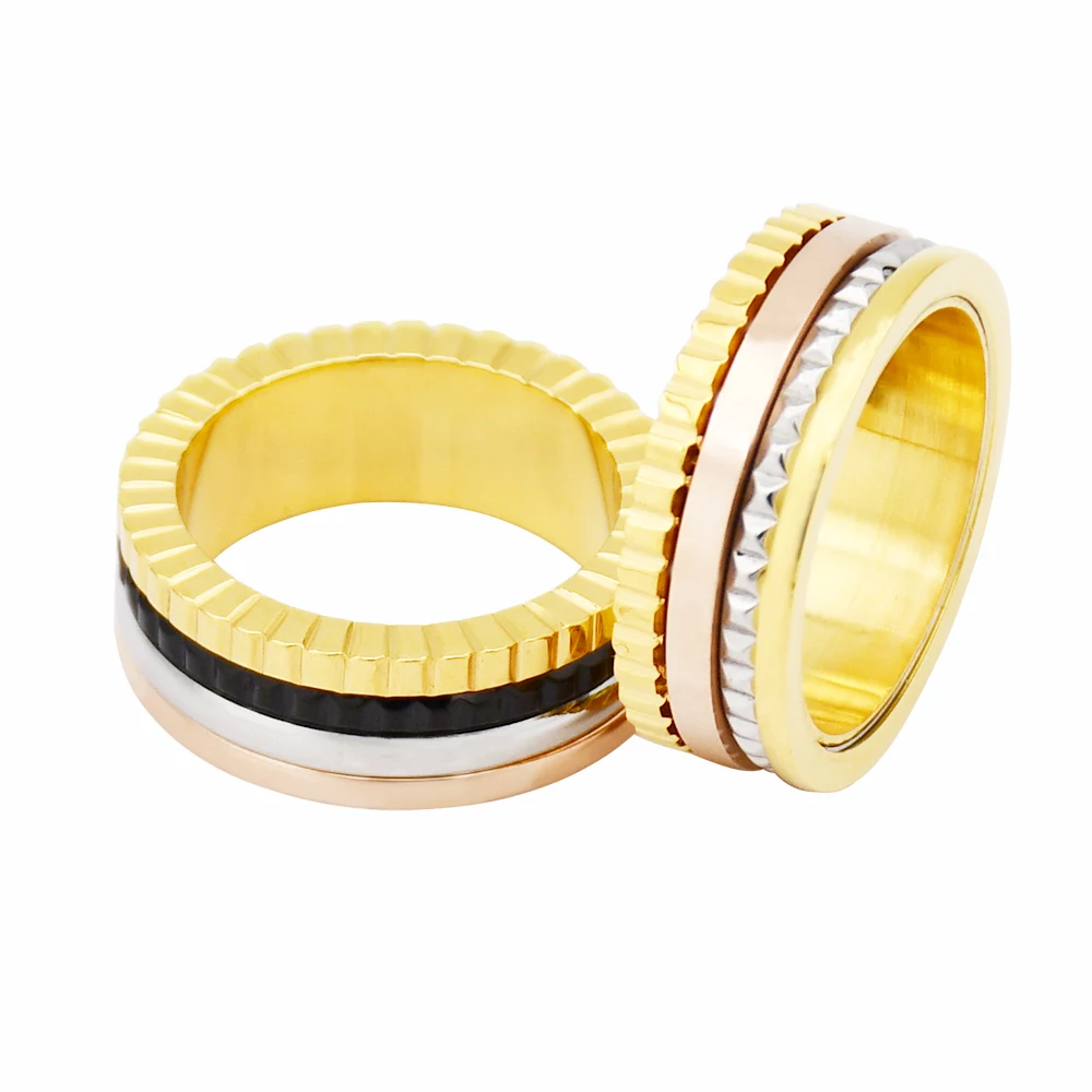 Men Women Wedding Band Titanium Steel Rings Famous Brand Jewelry Wholesale Turnable Fashion Stainless Steel Ceramic Ring
Men Women Wedding Band Titanium Steel Rings Famous Brand Jewelry Wholesale Turnable Fashion Stainless Steel Ceramic Ring