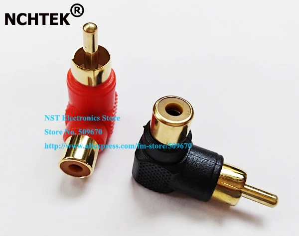 NCHTEK Golden Angled RCA Male to Female AV Adapter Black + Red/Free Shipping/50PCS(25PAIRS)
NCHTEK Golden Angled RCA Male to Female AV Adapter Black + Red/Free Shipping/50PCS(25PAIRS)