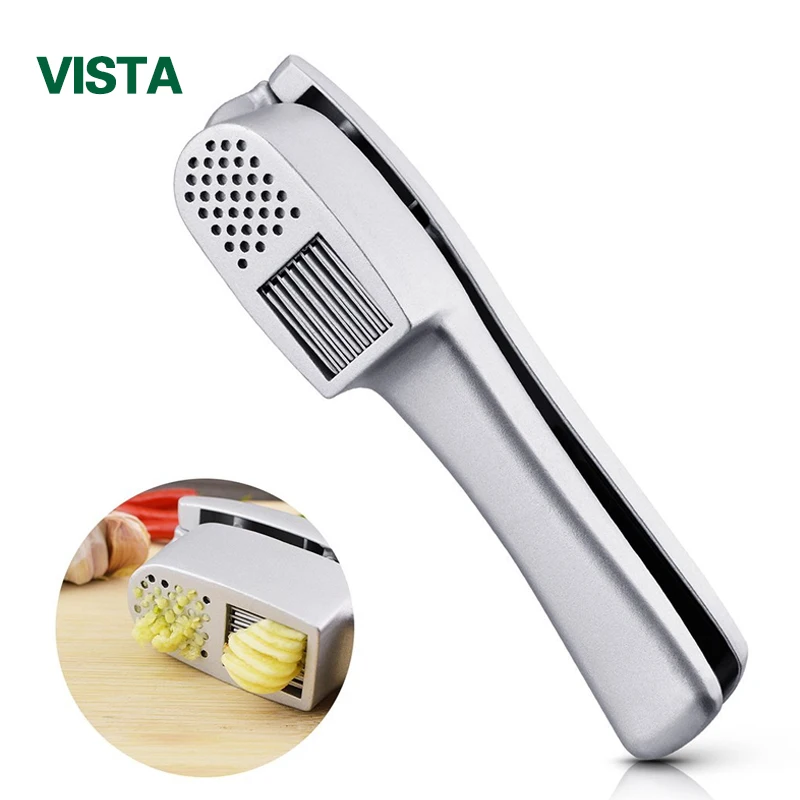 Garlic Press Mincer and Slicer 2 in 1 Kitchen Gadget Aluminium Crusher Mincer Grinder Chopper Slicer for Garlic Kitchen Tool
Garlic Press Mincer and Slicer 2 in 1 Kitchen Gadget Aluminium Crusher Mincer Grinder Chopper Slicer for Garlic Kitchen Tool