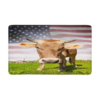 Cow with Flag on Series United States of America Front Door Mat Welcome Doormat for Home, Indoor, Entrance, Kitchen, Patio
Cow with Flag on Series United States of America Front Door Mat Welcome Doormat for Home, Indoor, Entrance, Kitchen, Patio