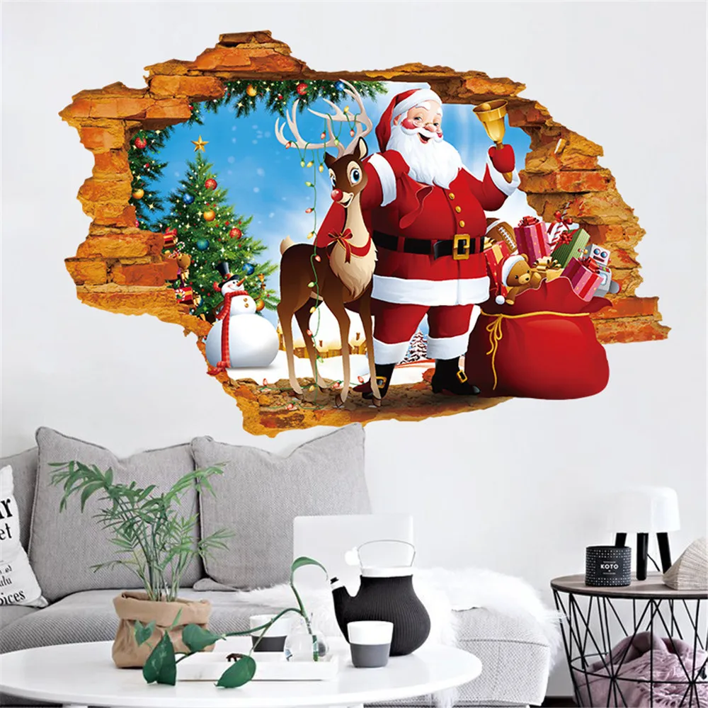 DIY Merry Christmas Wall Stickers Decoration Santa Claus Gifts Tree Window Wall Stickers Removable Vinyl Wall Decals Xmas Decor
DIY Merry Christmas Wall Stickers Decoration Santa Claus Gifts Tree Window Wall Stickers Removable Vinyl Wall Decals Xmas Decor