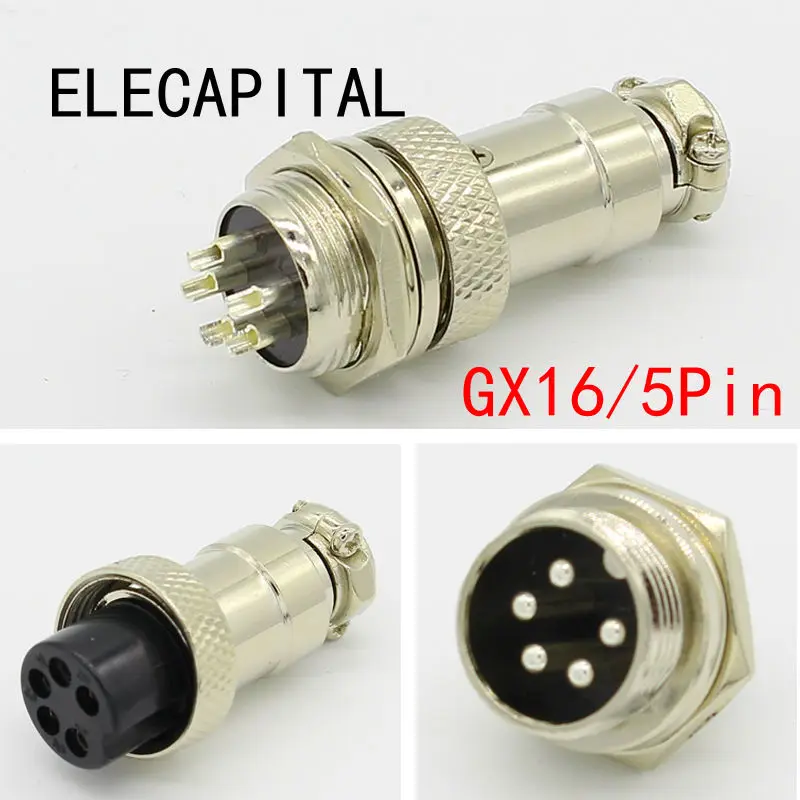 1set GX16 5 Pin Male & Female Diameter 16mm Wire Panel Connector L73 GX16 Circular Connector Aviation Socket Plug Free Shipping
1set GX16 5 Pin Male & Female Diameter 16mm Wire Panel Connector L73 GX16 Circular Connector Aviation Socket Plug Free Shipping