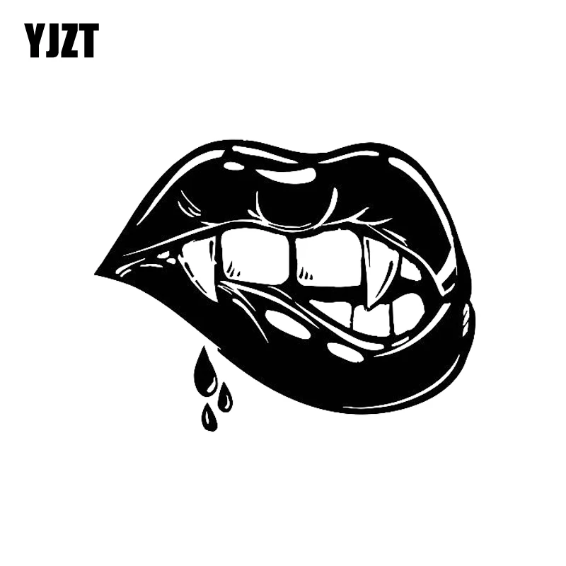 YJZT 13.4*10.3CM Female Lips Vampire Sexy Girl Fangs Art Vinyl Decal Car Sticker Black/Silver C20-0035
YJZT 13.4*10.3CM Female Lips Vampire Sexy Girl Fangs Art Vinyl Decal Car Sticker Black/Silver C20-0035