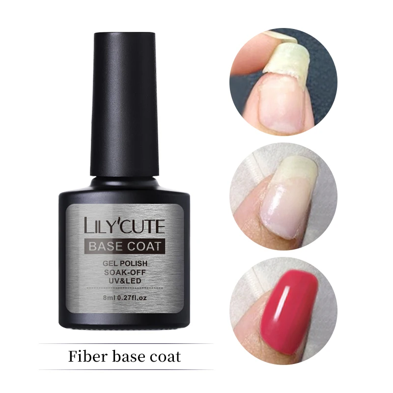LILYCUTE 5ml Nail Gel Fiber Base Coat Repairing Broken Nails Glass Fiber Glossy Long Lasting Manicure Nail Art Design
LILYCUTE 5ml Nail Gel Fiber Base Coat Repairing Broken Nails Glass Fiber Glossy Long Lasting Manicure Nail Art Design