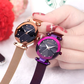 BEBIRTH Charming Purple Women Watches Casual Starry Sky Lady Wristwatch Magnet buckle Fashion Luxury Brand Female Watch Gift
BEBIRTH Charming Purple Women Watches Casual Starry Sky Lady Wristwatch Magnet buckle Fashion Luxury Brand Female Watch Gift